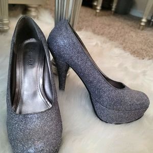 Purple Glitter Pumps